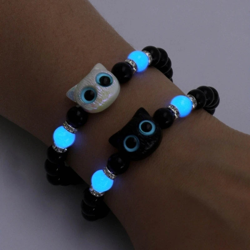 Breaded Luminous Cat Bracelet!!