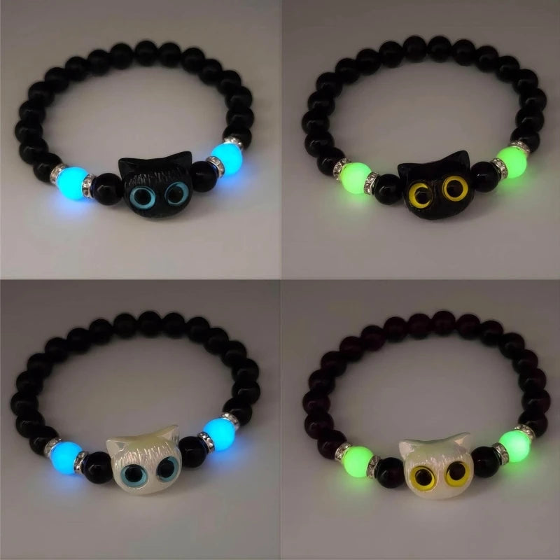 Breaded Luminous Cat Bracelet!!