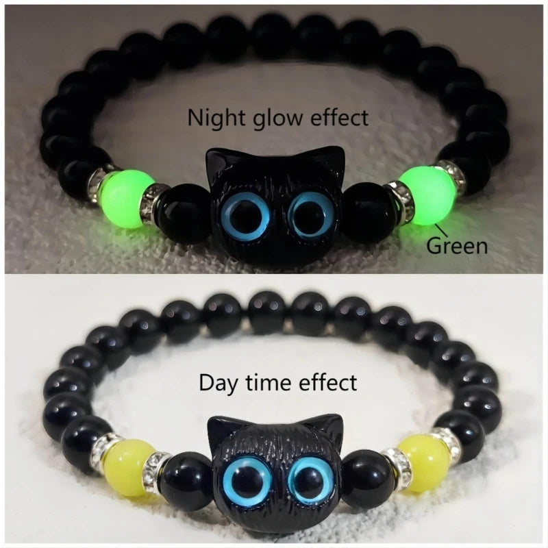 Breaded Luminous Cat Bracelet!!