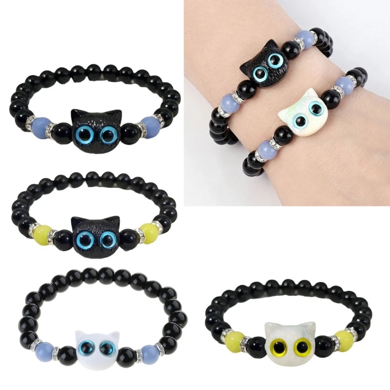 Breaded Luminous Cat Bracelet!!
