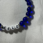 Red and Blue Beaded Bracelet!