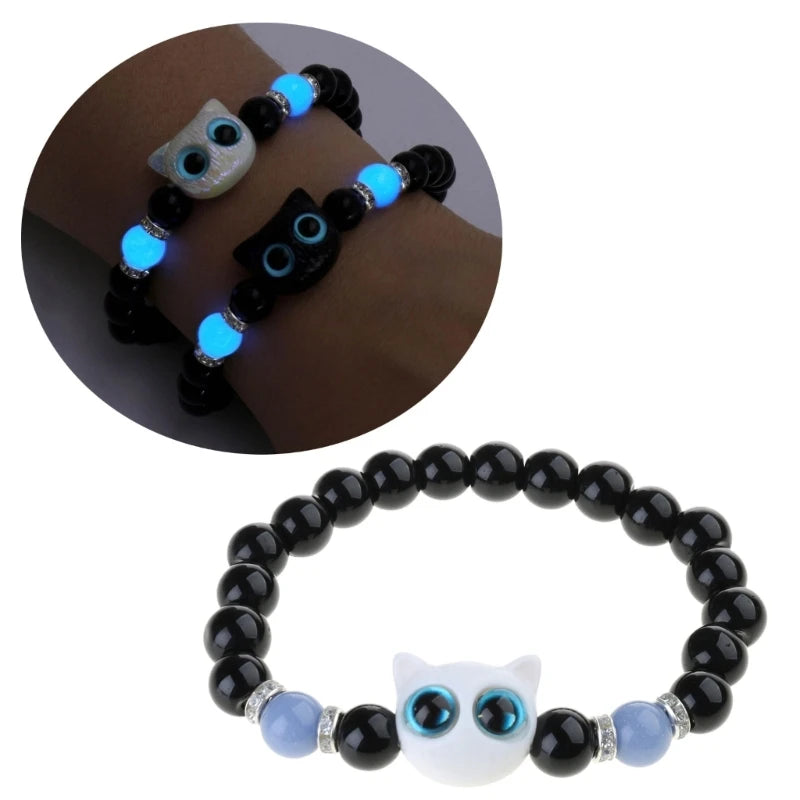 Breaded Luminous Cat Bracelet!!