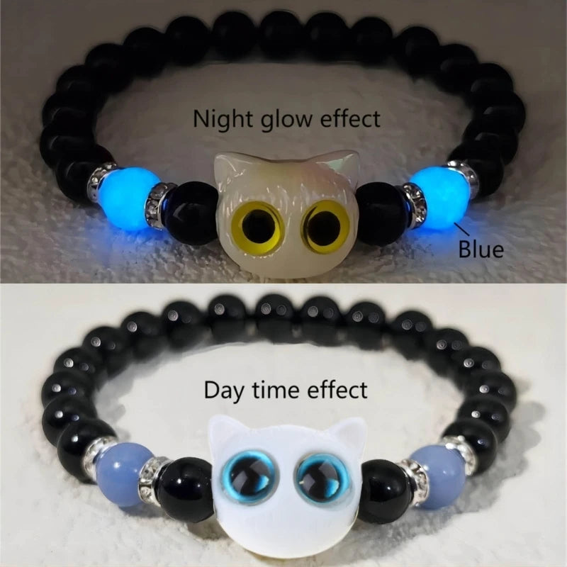 Breaded Luminous Cat Bracelet!!